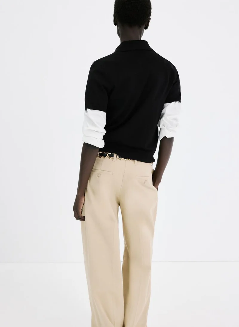 مانجو Polo neck sweater